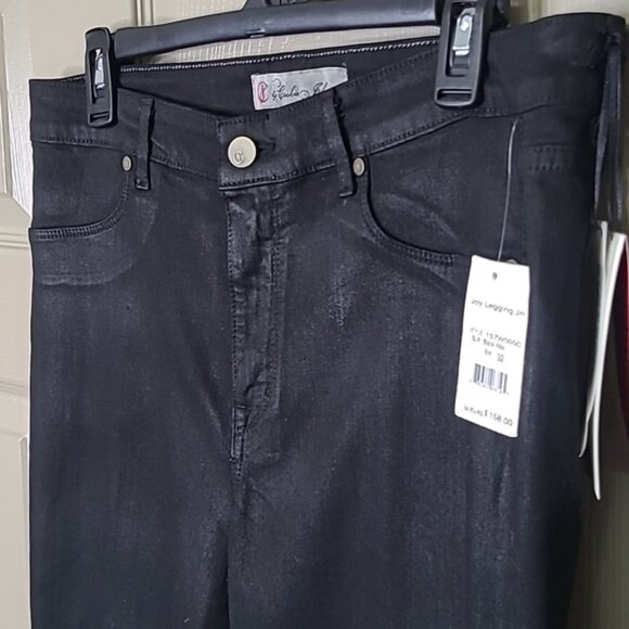 NWT Cookie Johnson Black Wax Skinny Joy Legging Jeans Size 32 - Picture 2 of 8